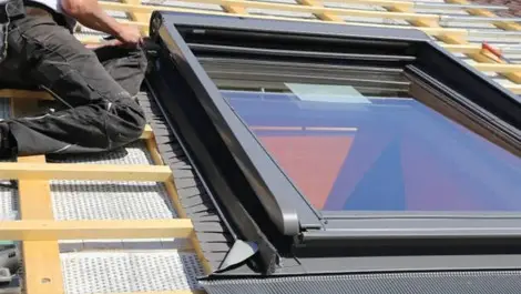 Underage worker falls through skylight