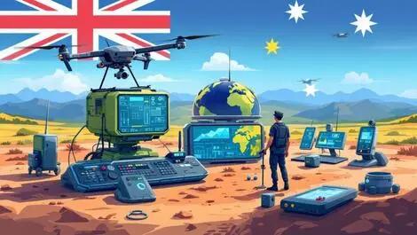 Modern australian military technology drones communication devices innovation