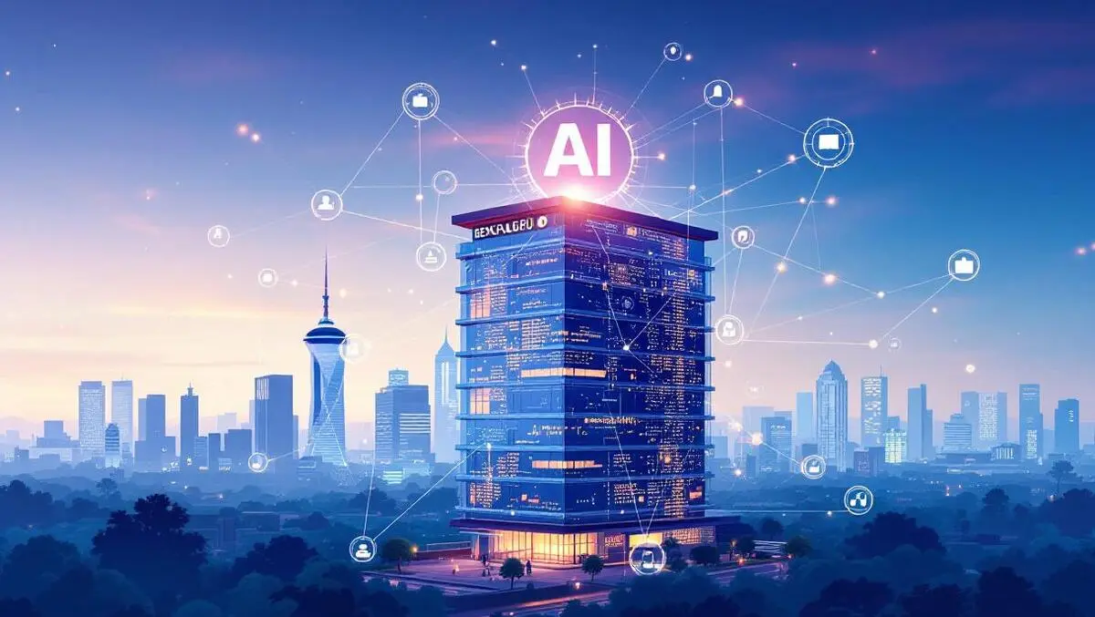 Modern building bengaluru digital data ai network cityscape technology risk management