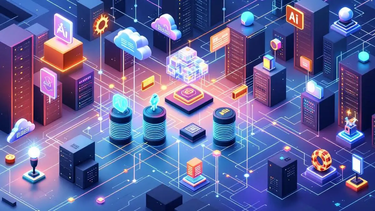 Modern data center server racks ai processing cost efficiency consistency