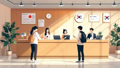 Korean university admissions chinese students mobile tuition pay