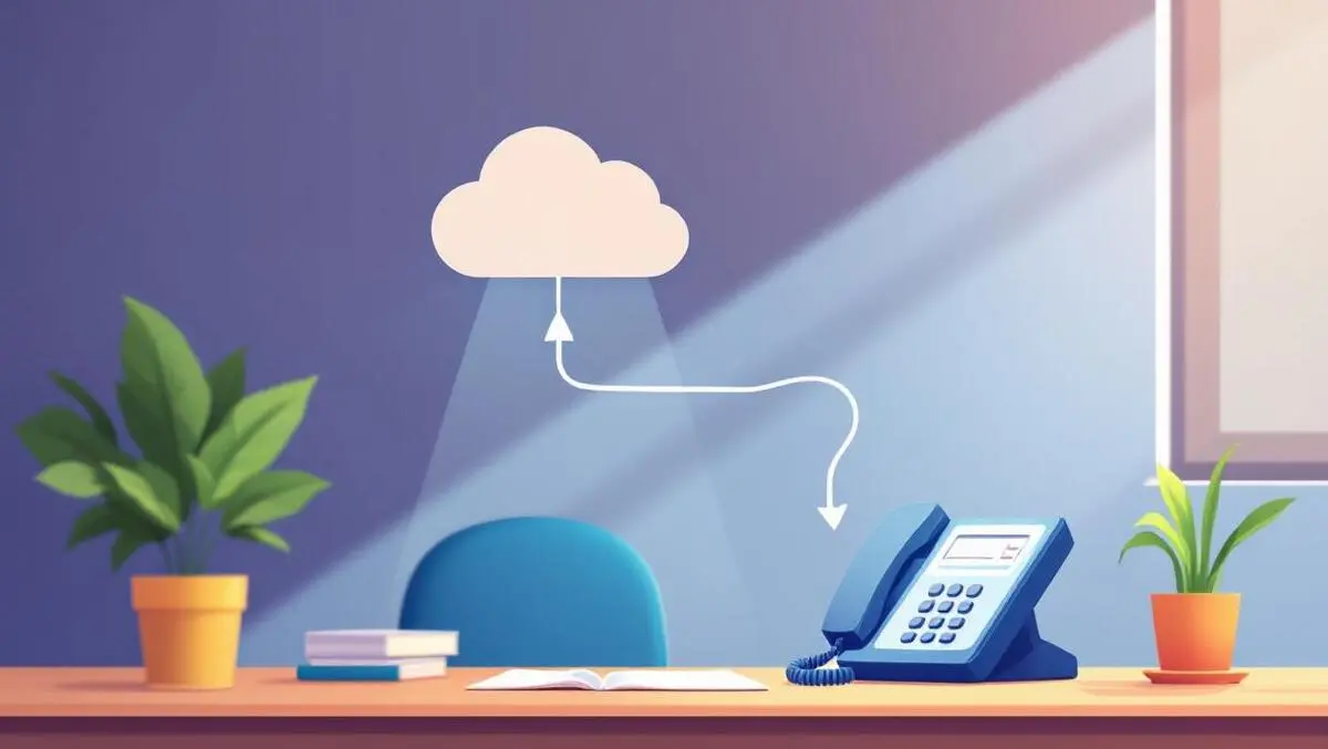 Virtual receptionist service ringing office phone cloud connection