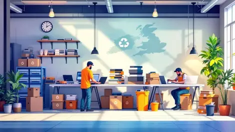 Uk laptop repair workshop refurbished devices recycling scene