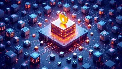 Glowing secure data hub with network of open source package cubes