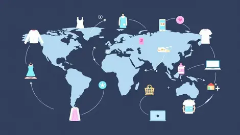 Global map asia europe online fashion electronics price changes